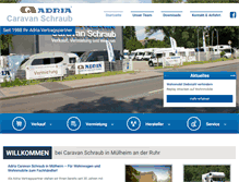 Tablet Screenshot of caravan-schraub.de